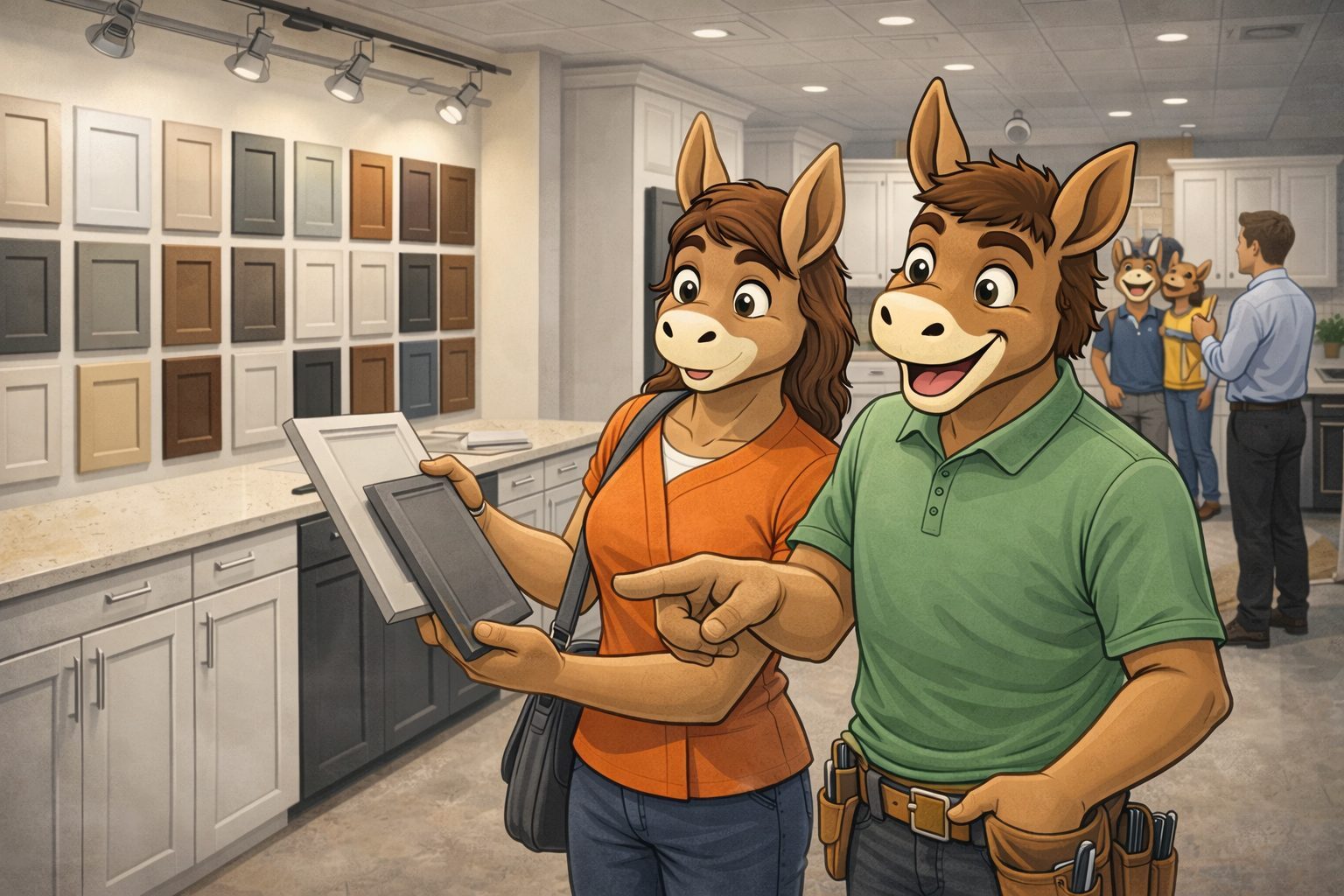 Cabinet showroom display