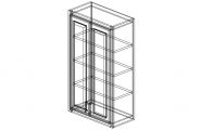 AG-W2442 Shaker Green Wall Cabinet 24"W × 42"H × 12"D