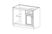 NB-BLB42/45 Shaker Blue Blind Base Corner Cabinet 42"W × 34 1/2"H × 24"D(must pull 3")