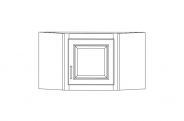 NW-WDC2418 Classic Wheat Wall Cabinet 24"W  x 18"H  x 12"D