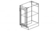 SW-B15FHD Shaker White Base Full Height Door Cabinet 15"W × 34 1/2"H × 24"D