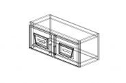 SW-GDW3012 Shaker White Wall Glass Cabinet 30"W × 12"H × 12"D(white interior color)