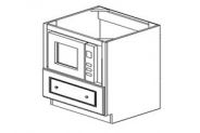 WO-BM30 Shaker Natural Drawer Base Microwave Cabinet 30"W × 34 1/2"H × 24"D(Opening is 27"W x 16"H)